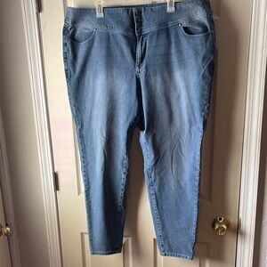Lane Bryant Blue Skinny Jeans Sleek Fit